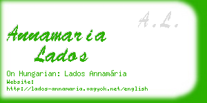 annamaria lados business card